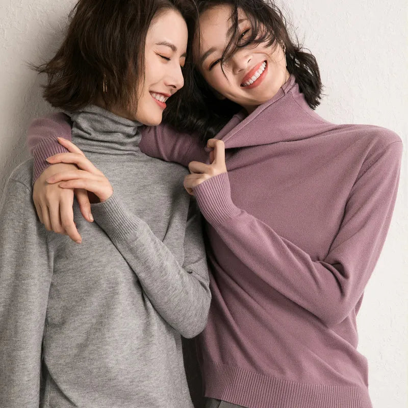 Karo - Pull à col roulé coupe couvertes pour femmes