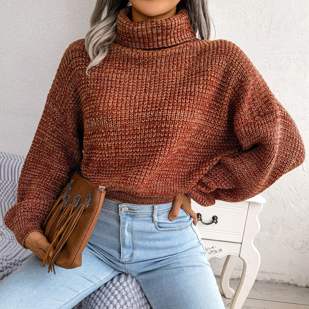 Pull en tricot à col roulé - Sanchia