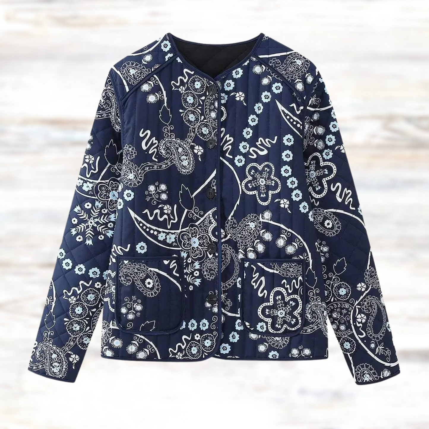 Luciana - Veste vintage à imprimé floral