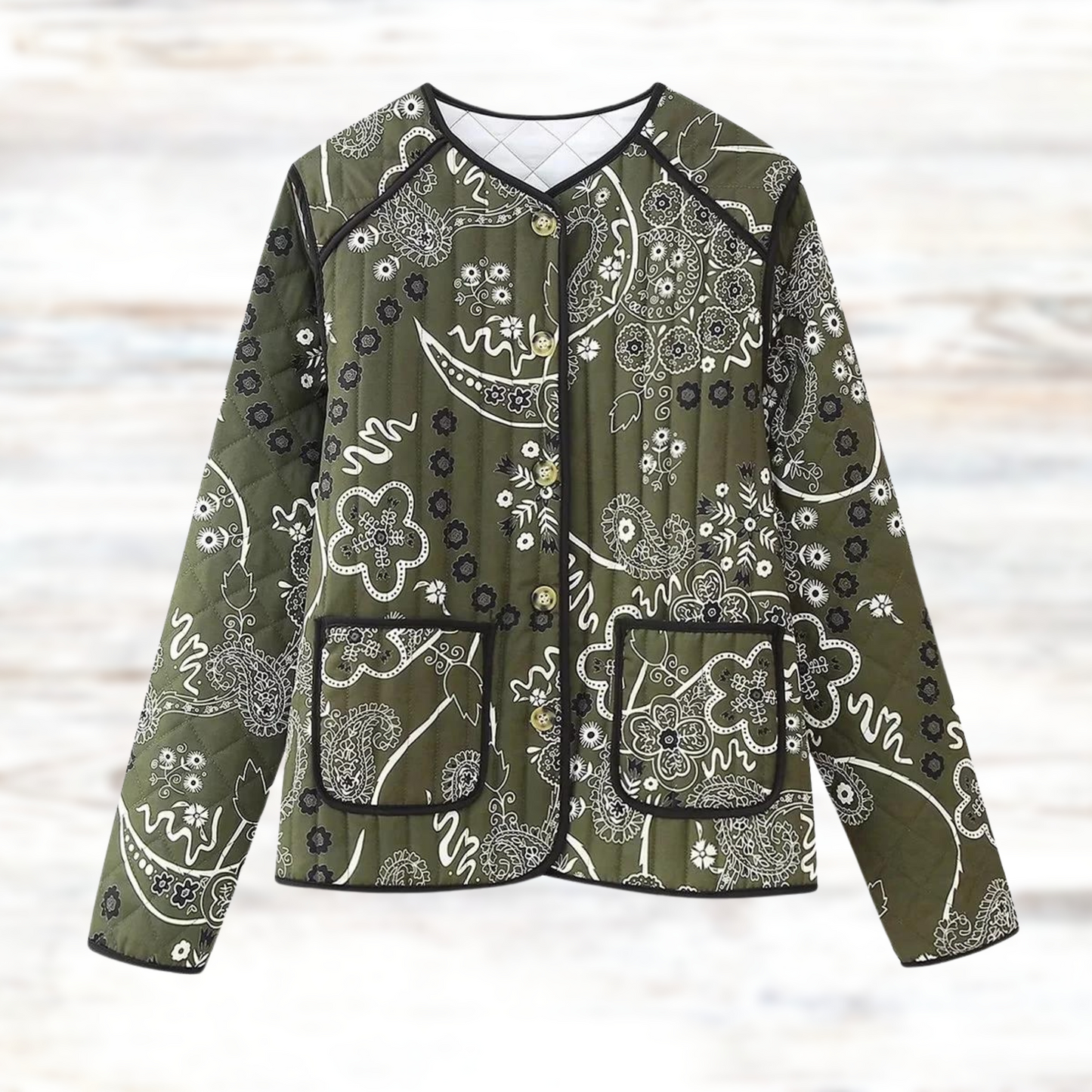 Luciana - Veste vintage à imprimé floral