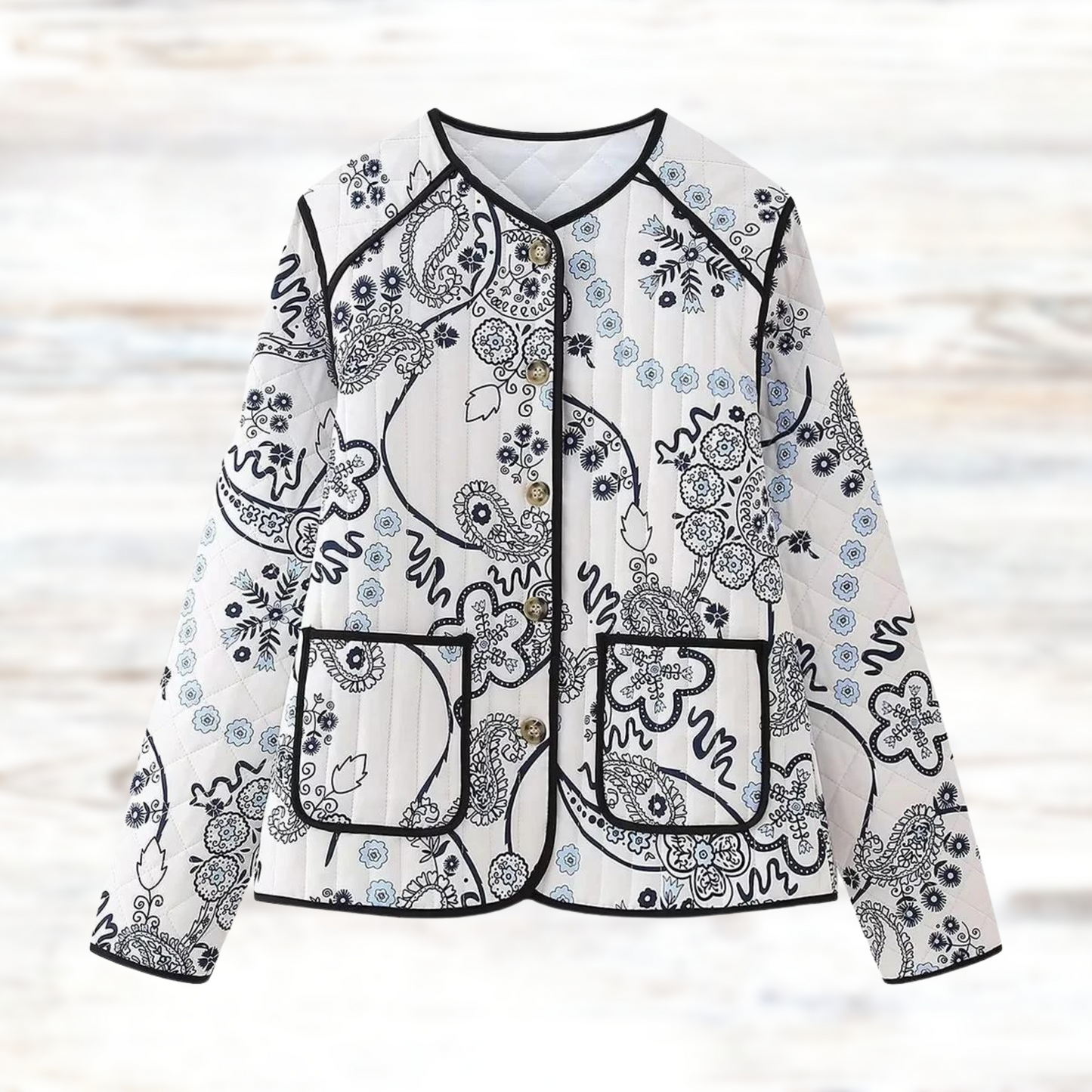 Luciana - Veste vintage à imprimé floral