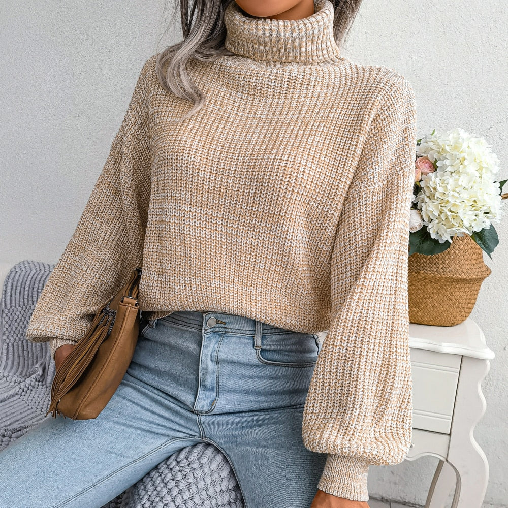 Pull en tricot à col roulé - Sanchia