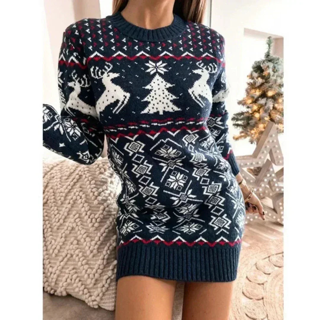 Sophia - Robe de Noël Chaude pour Femme