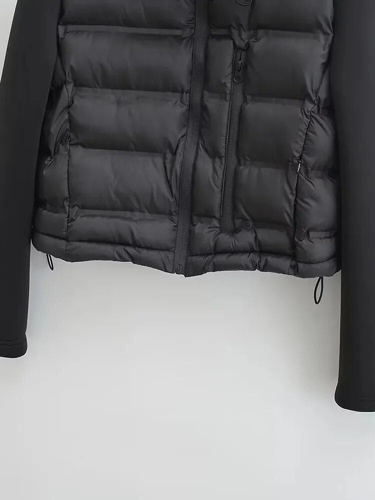 Veste à patte zippée à manches longues pour femmes