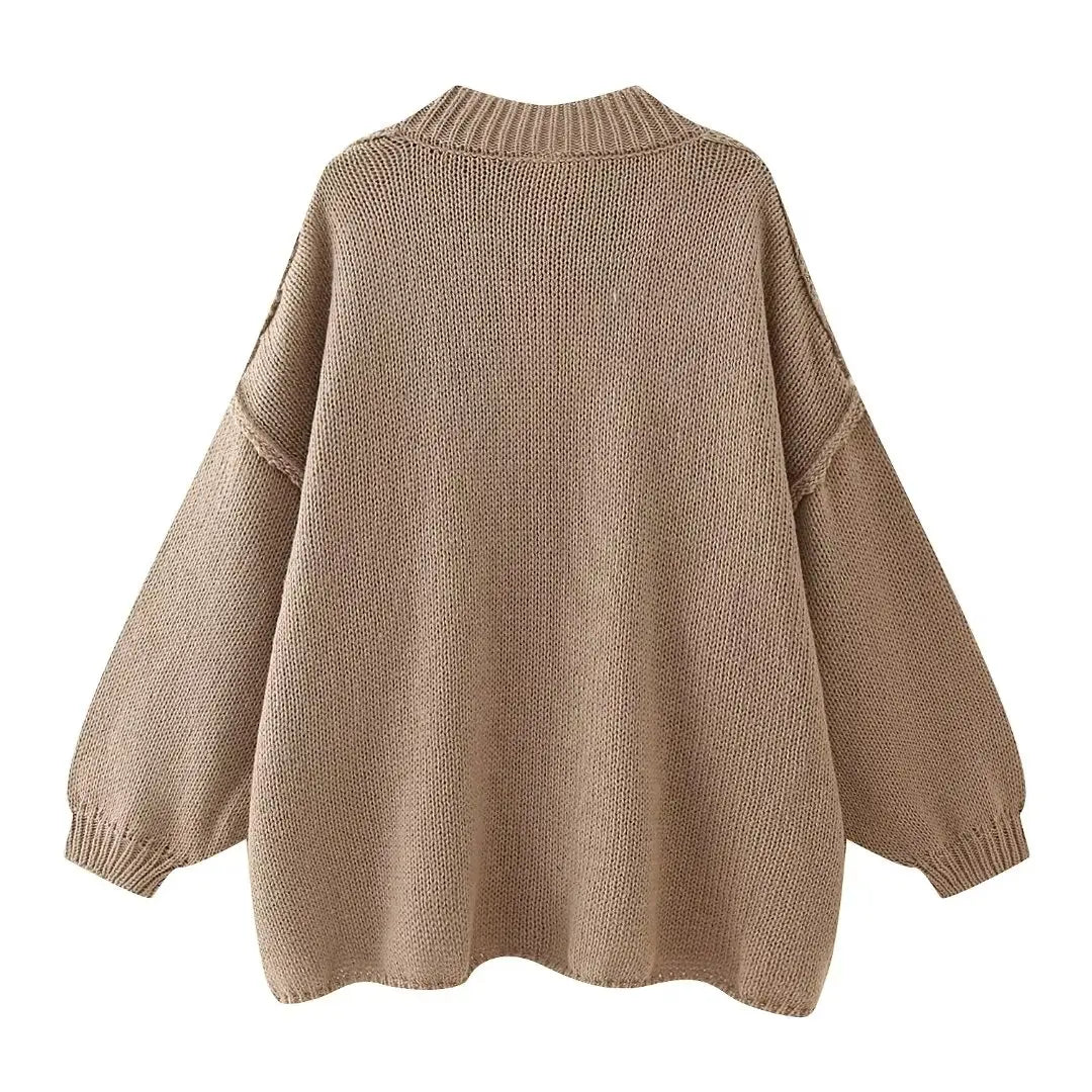 Cardigan en tricot coupe ample - Rosehannah