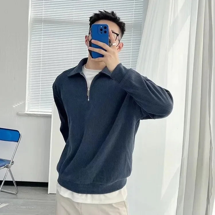 Pull demi-zip pour homme - Addie