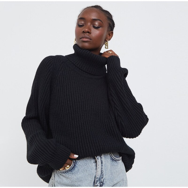 Ariadna - Pull en maille à col roulé