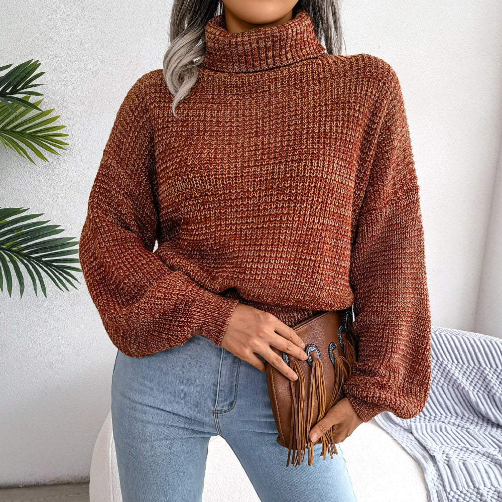 Pull en tricot à col roulé - Sanchia