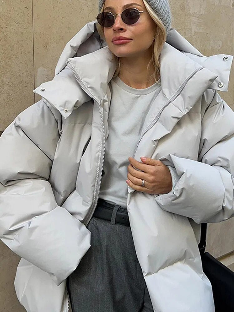 Avelena - Veste oversize élégante avec capuche