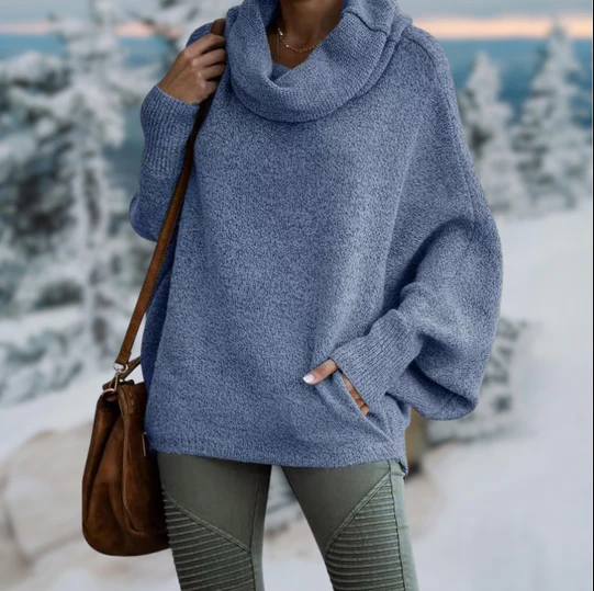 Liana - Pull col roulé élégant pour femme