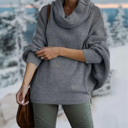 Liana - Pull col roulé élégant pour femme