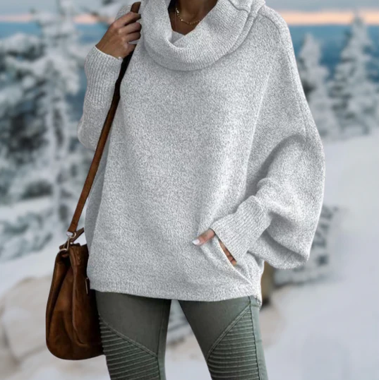 Liana - Pull col roulé élégant pour femme