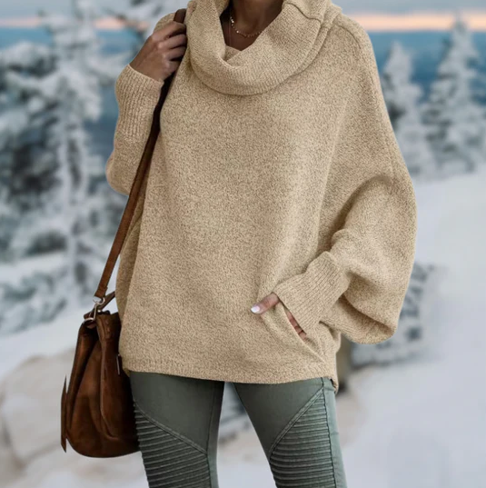 Liana - Pull col roulé élégant pour femme