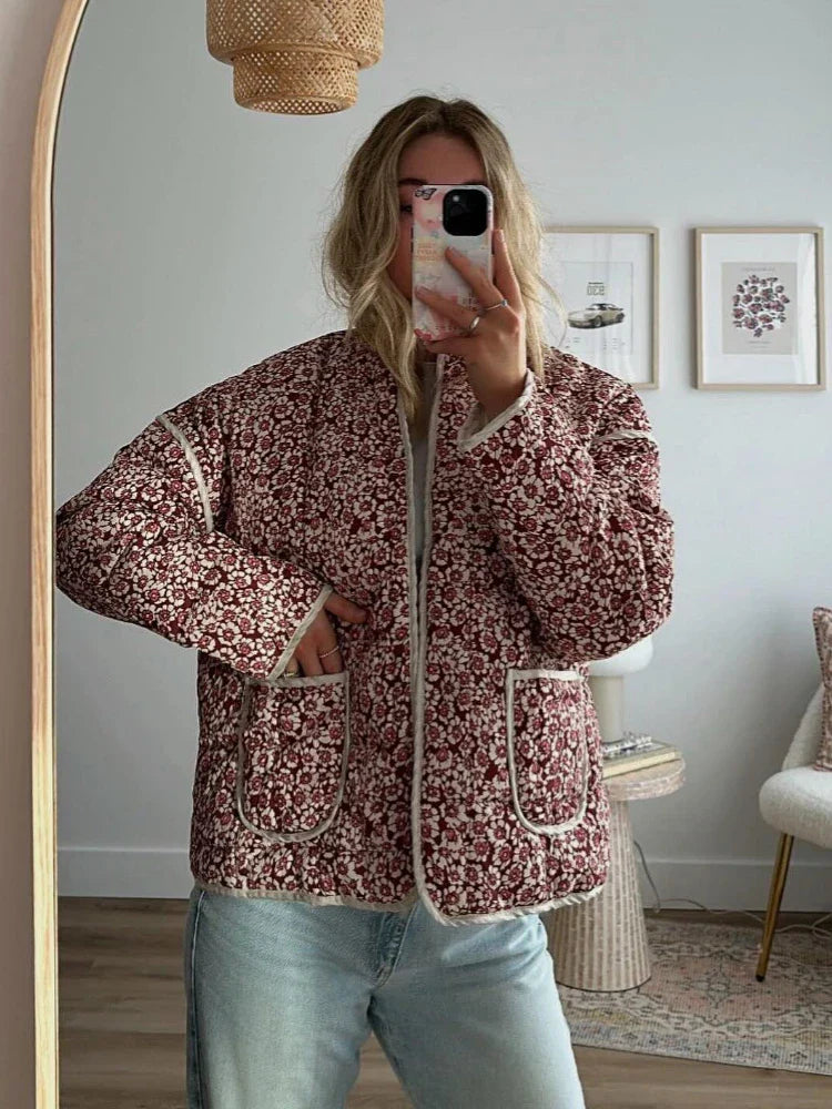 Veste légère à fleurs - Alavda
