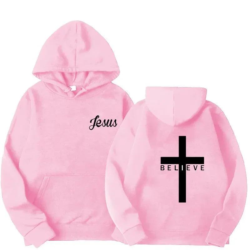 Sweat à capuche surdimensionné Believe - Algrenon