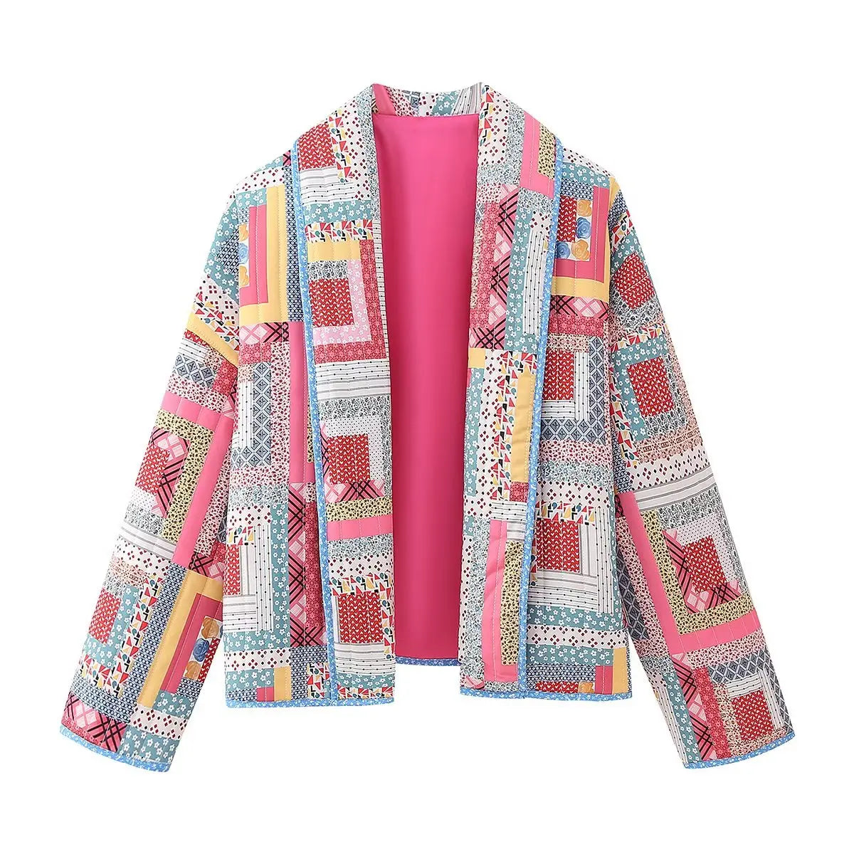 Veste chaude matelassée ethnique - Fabricia