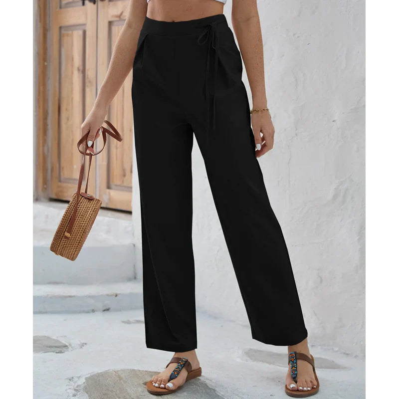 Pantalon droit taille haute - Ludwika