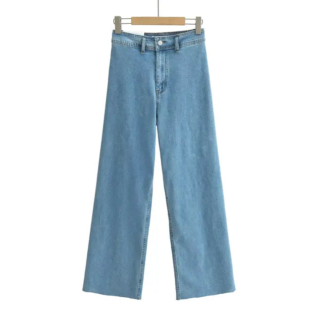 Pantalon vintage baggy à taille haute - Alfiva