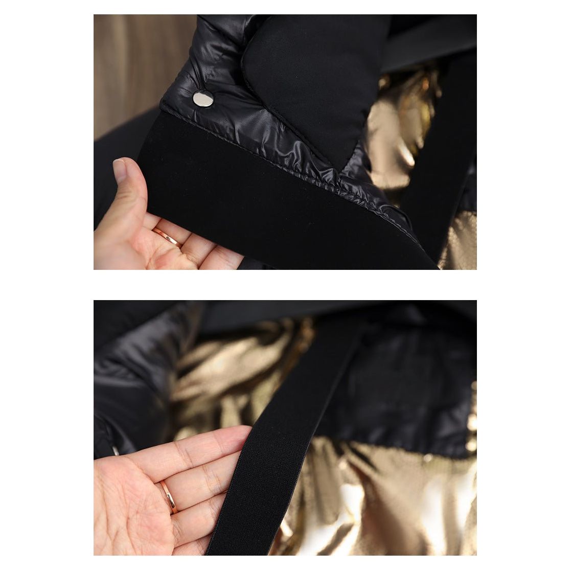 Veste d'hiver en duvet chaude et imperméable pour femmes