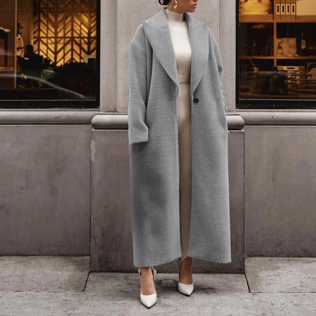 Manteau long en peluche pour l'hiver - Morgause