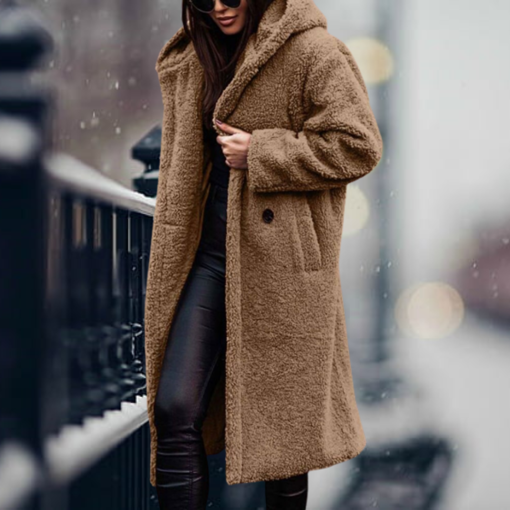 Manteau d'hiver chaud, élégant et fonctionnel pour femme