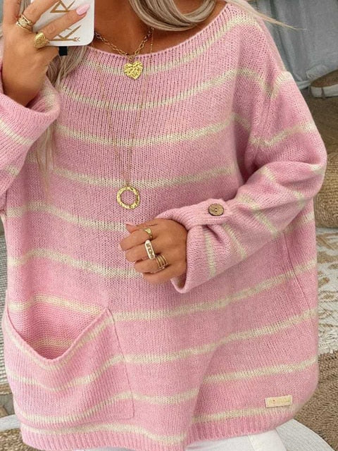 Emery | Pull chic à rayures