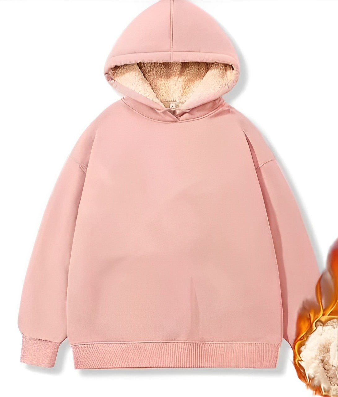 Mila - Veste à capuche en polaire Sherpa douillette pour femme