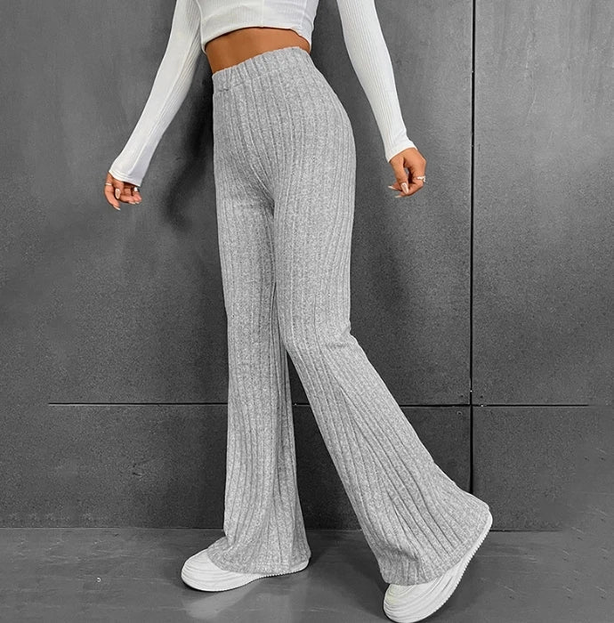 Gabrielle - Pantalon Évasé Côtelé