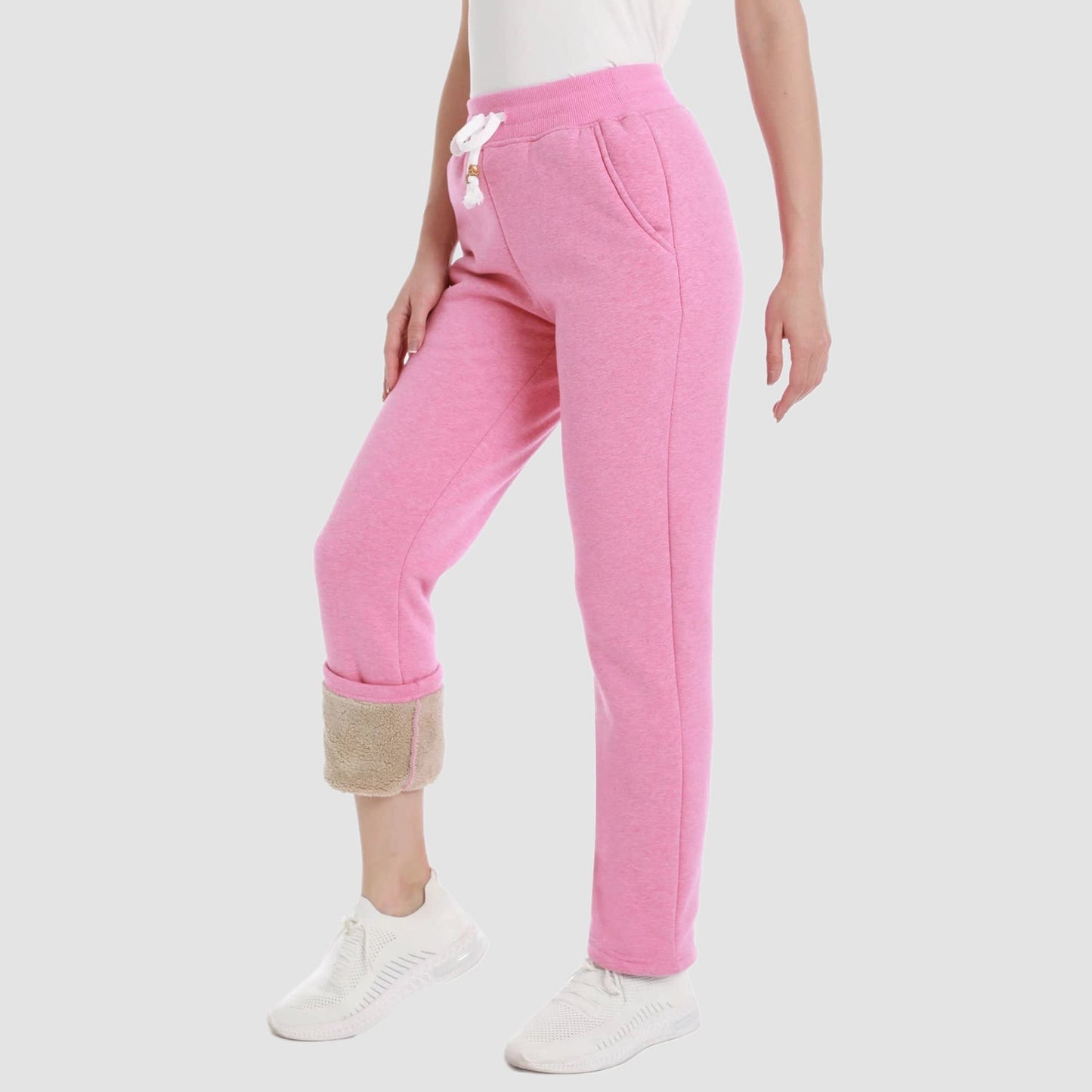 Pantalon d'hiver chaud Sherpa pour femmes