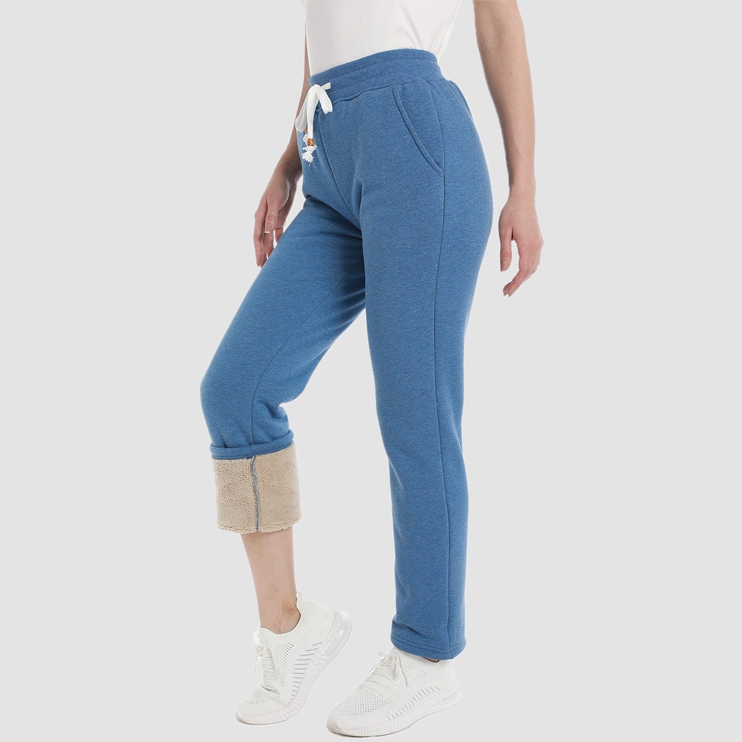 Pantalon d'hiver chaud Sherpa pour femmes
