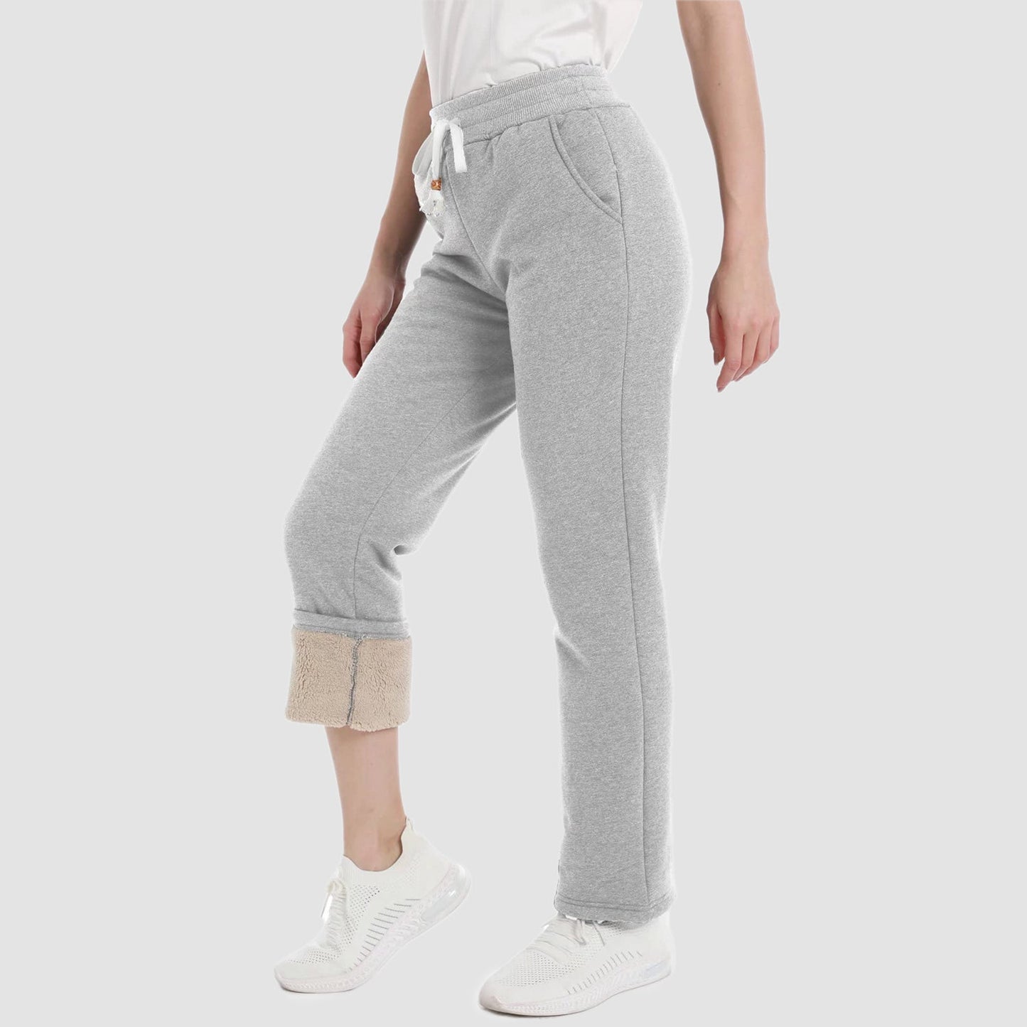 Pantalon d'hiver chaud Sherpa pour femmes
