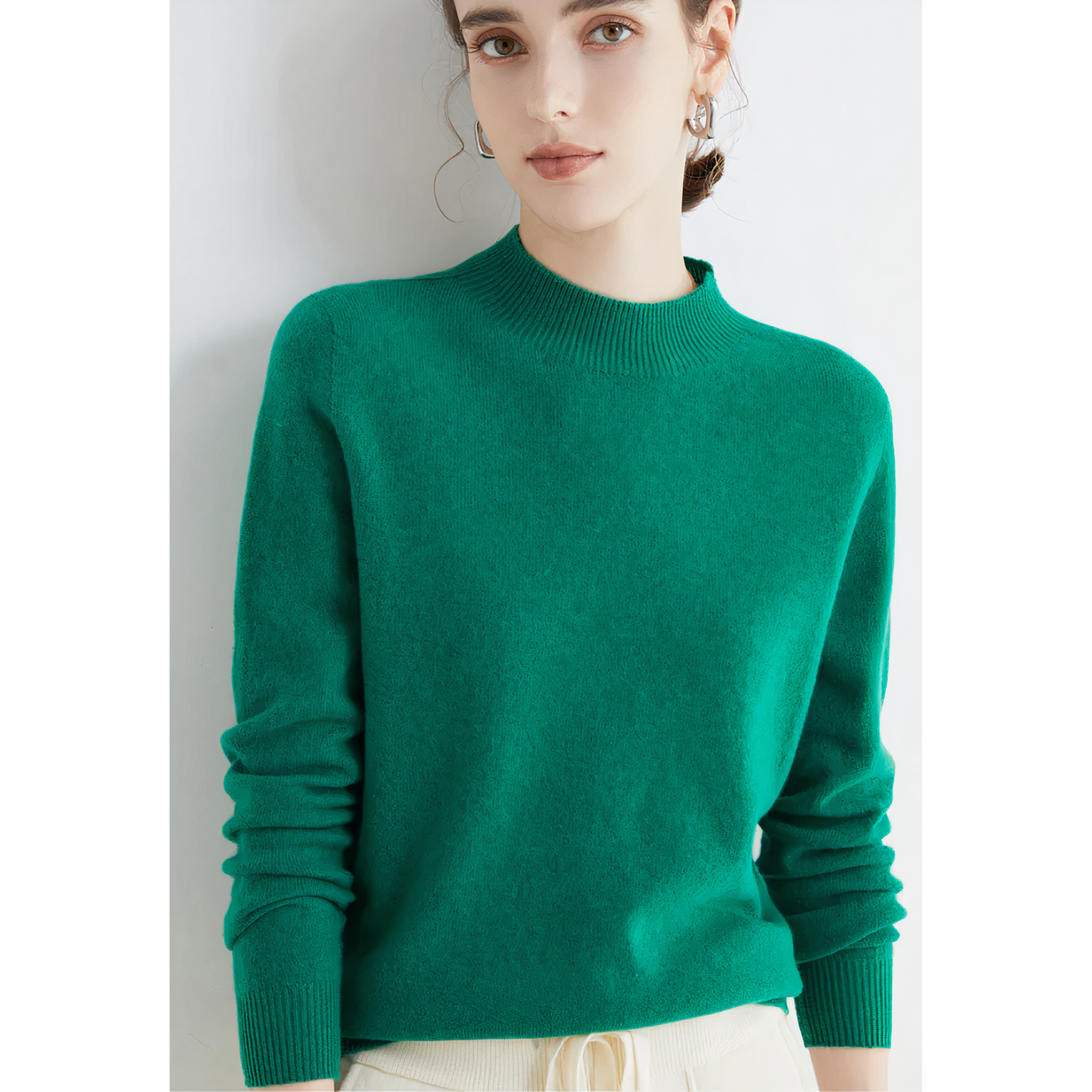 Pull chaud à col roulé pour femme - Alla