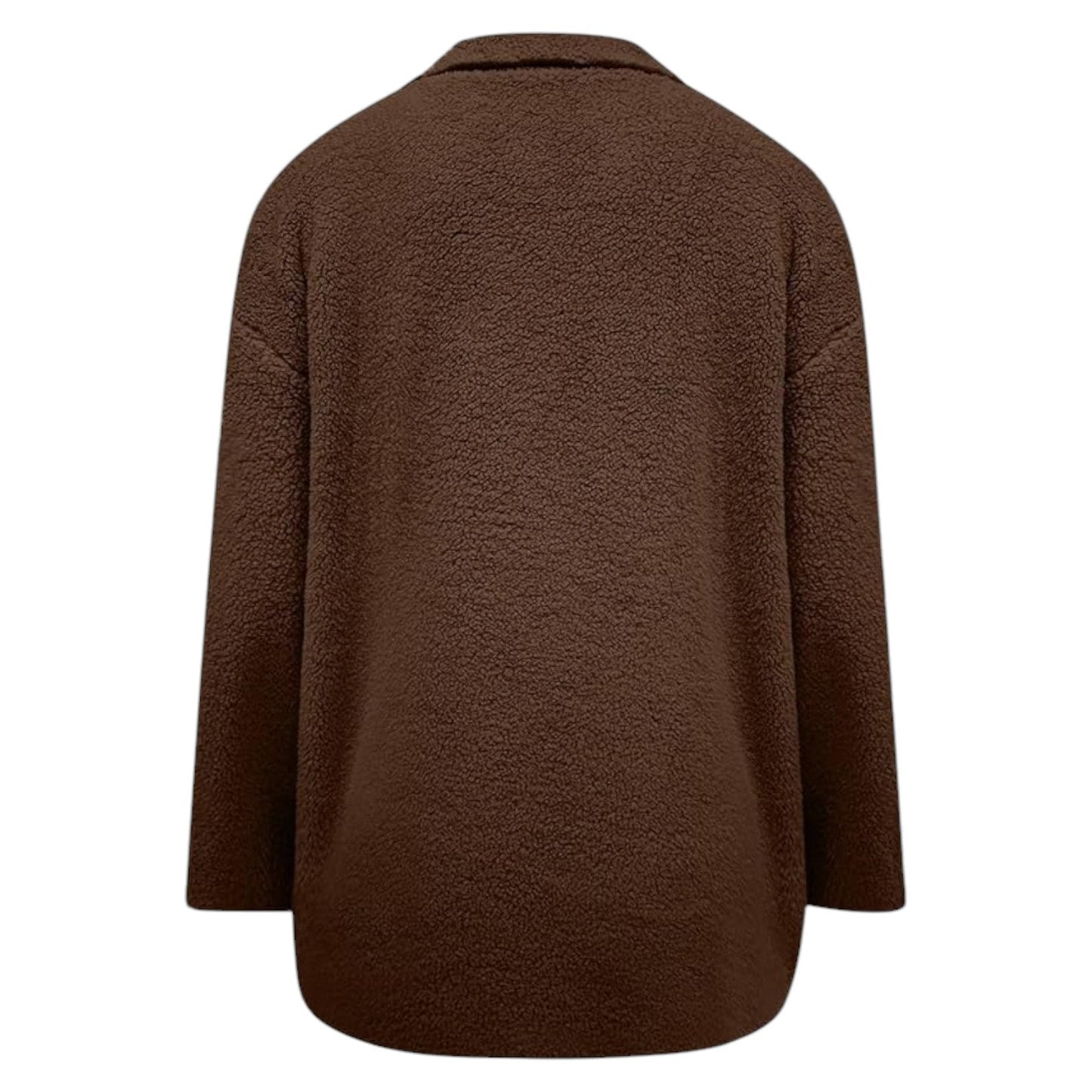 Manteau d'hiver doux pour femmes avec patte de boutonnage et doublure câline