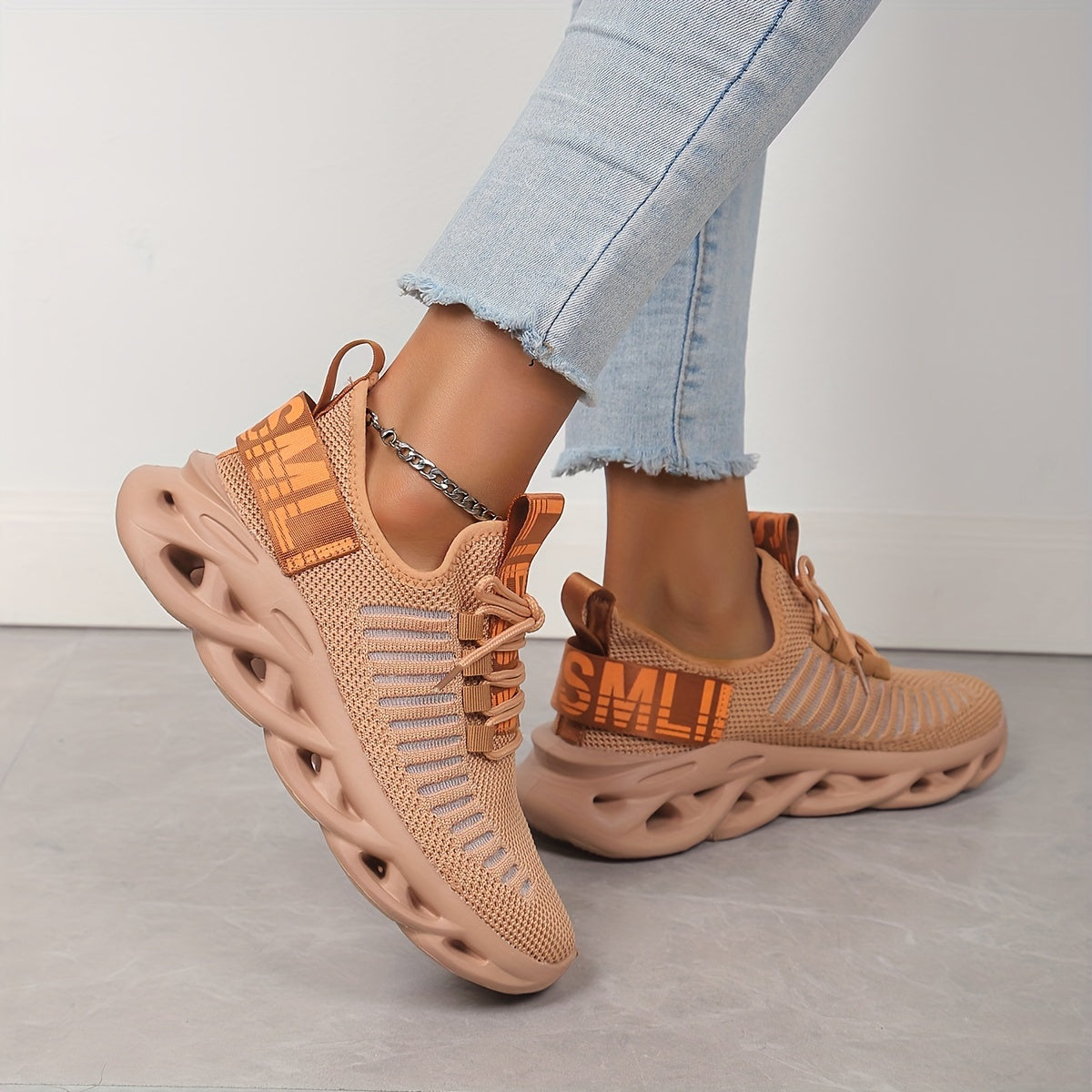 Amandine - Baskets Avec Impression De Lettres