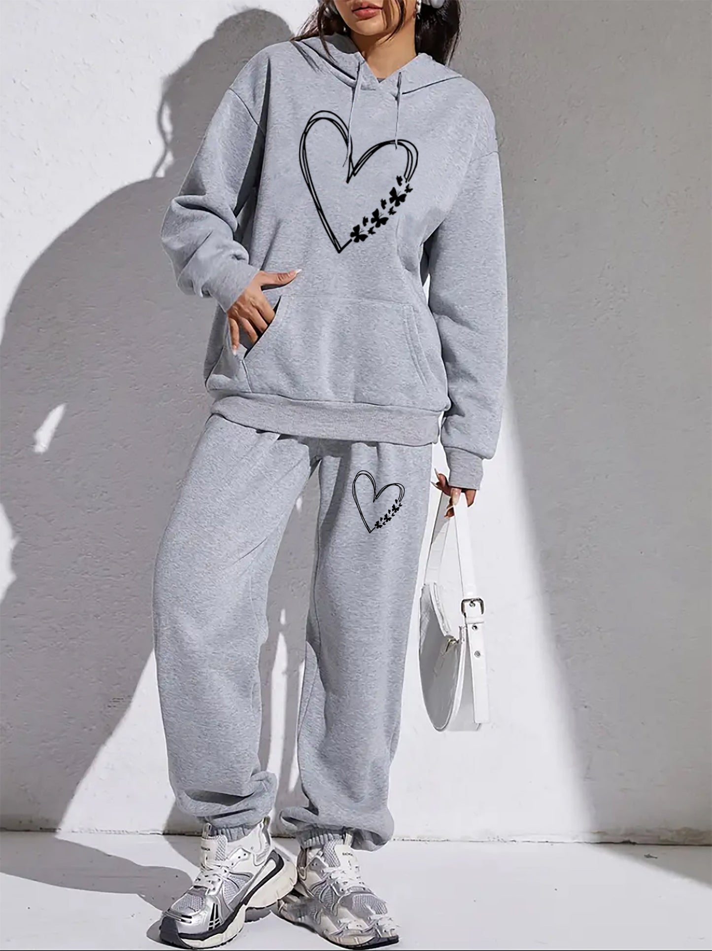 Lena - Ensemble Décontracté avec Hoodie Tendance et Jogging pour Femme