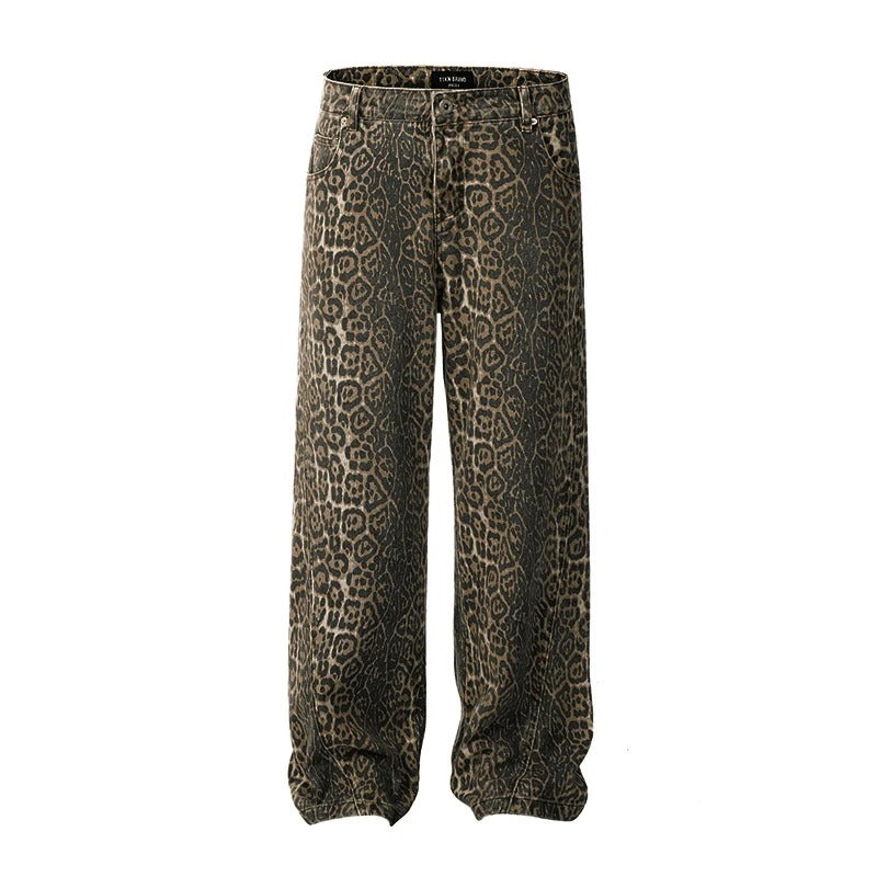 Dulce - Jean léopard vintage pour Femme