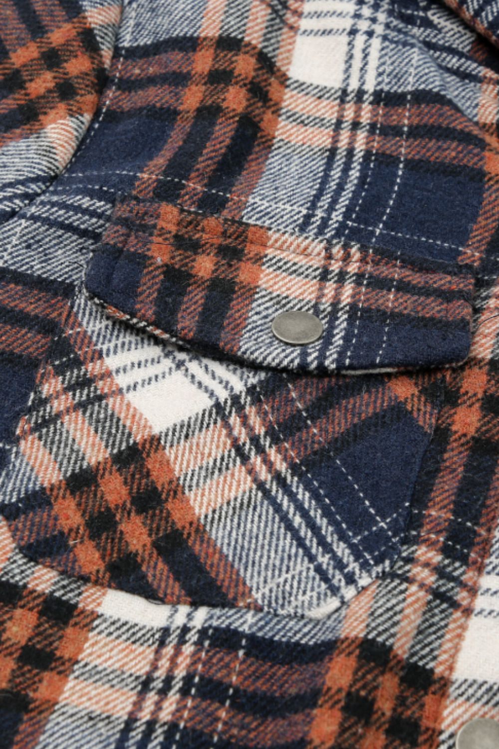 Mira - Veste à carreaux boutonnée avec capuche et manches longues pour femme