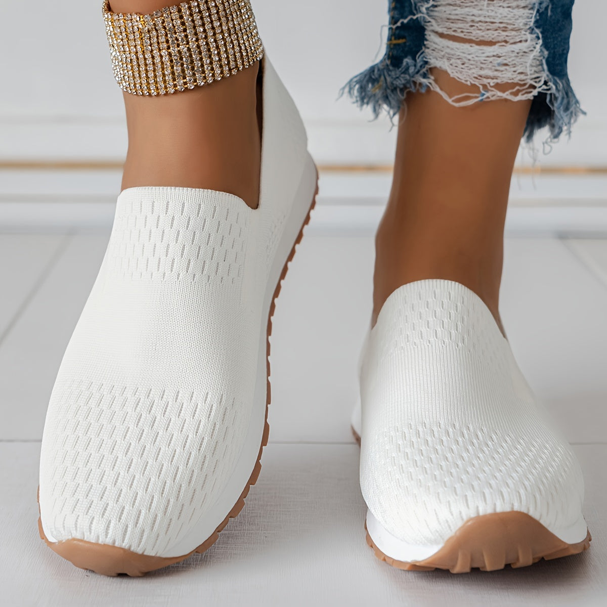 Isabelle - Baskets Chaussettes En Maille