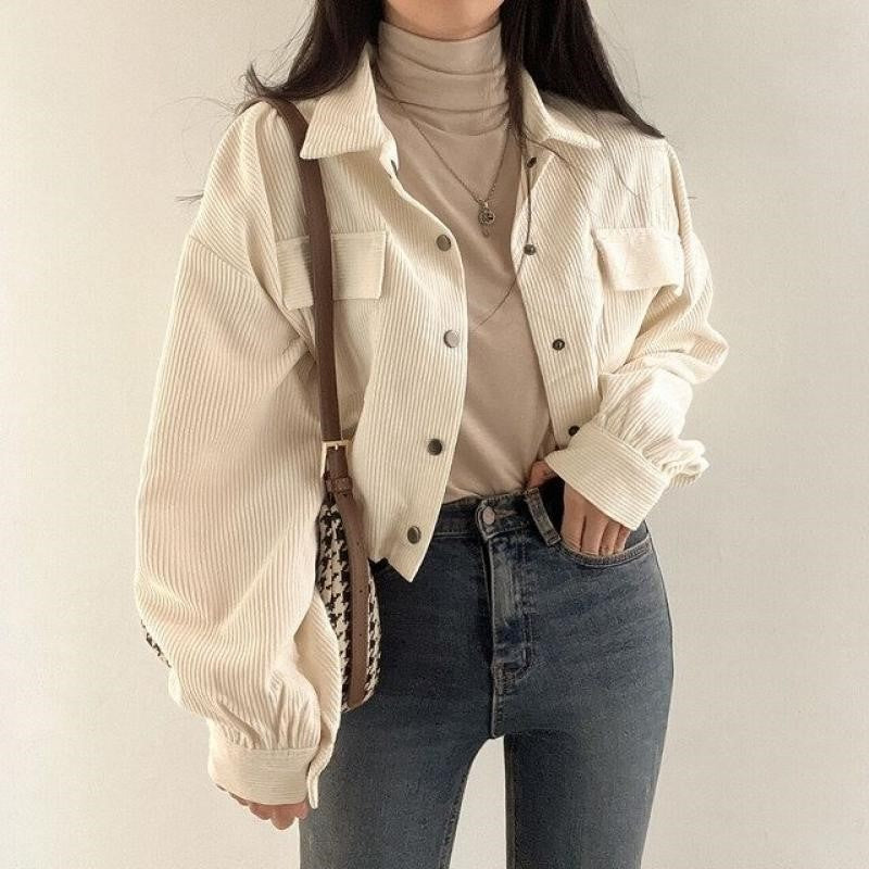Veste courte en velours côtelé - Erin