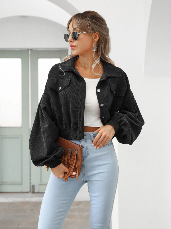 Veste courte en velours côtelé - Chrisanne