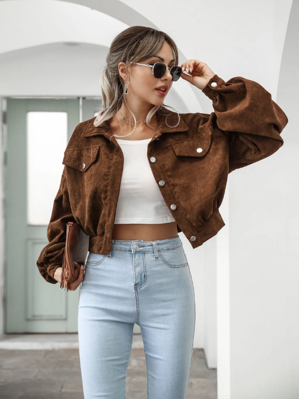 Veste courte en velours côtelé - Chrisanne