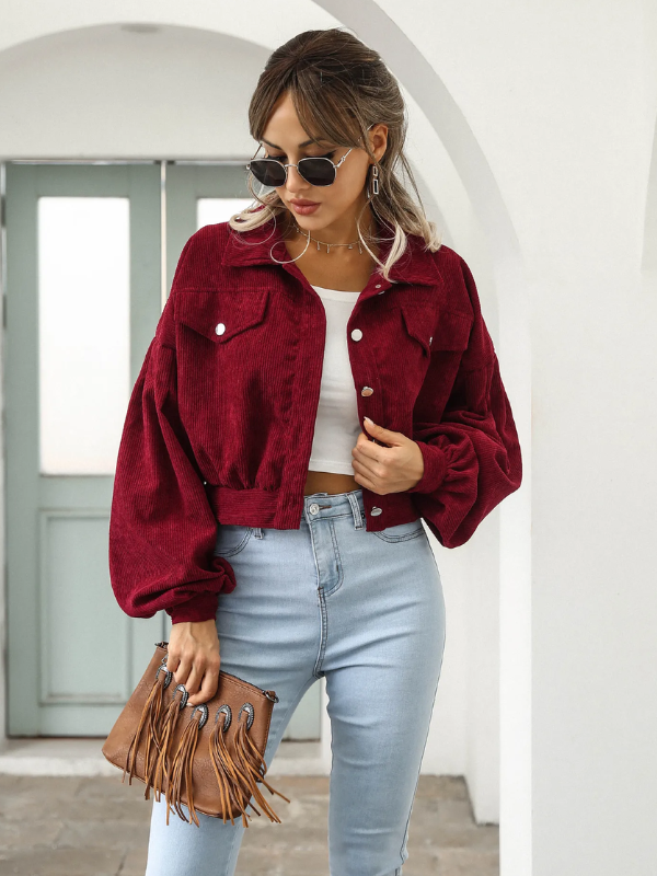 Veste courte en velours côtelé - Chrisanne