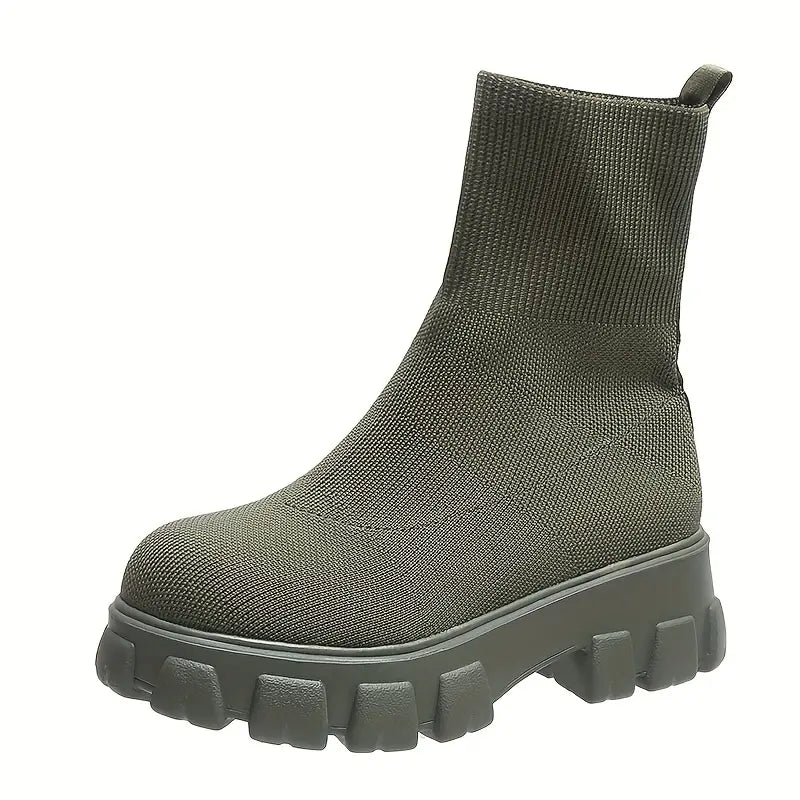Louise - Bottes Chaussettes En Tricot