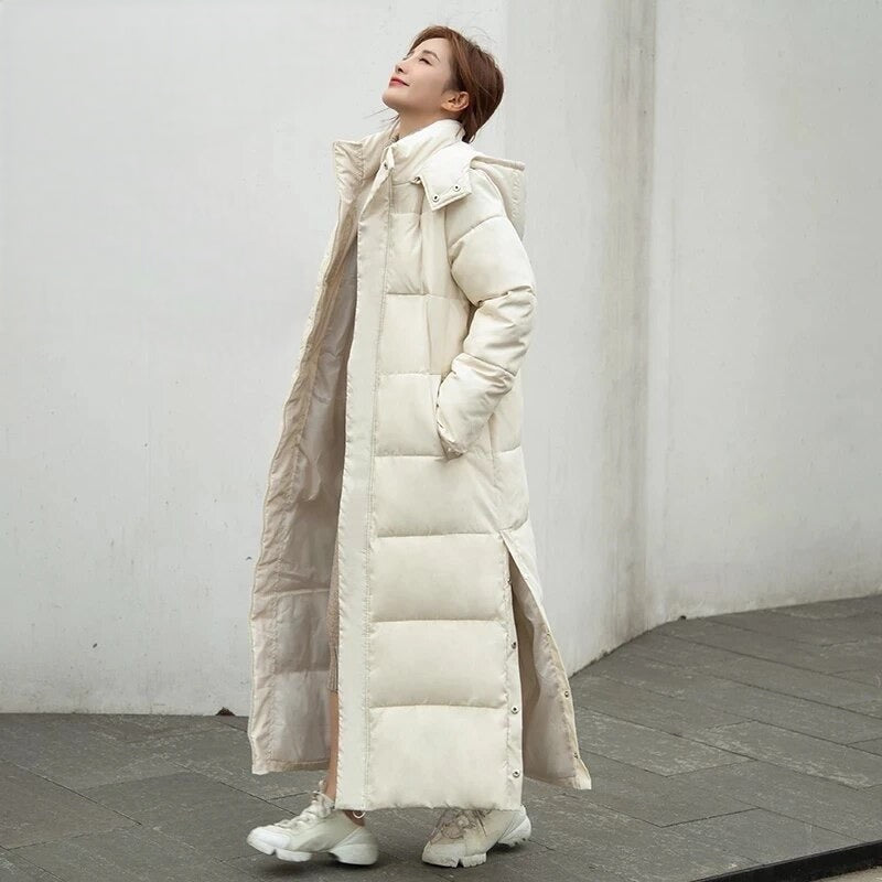 Manteau d'hiver élégant et coupe-vent pour femmes