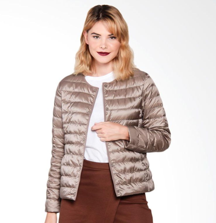 Doudoune Compacte Sans Col "Elegance Essential"