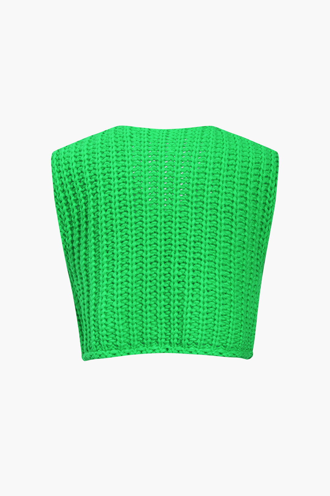 La Vie │ Gilet boutonné en tricot solide