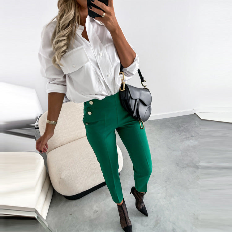Pantalon skinny taille haute - Permelia