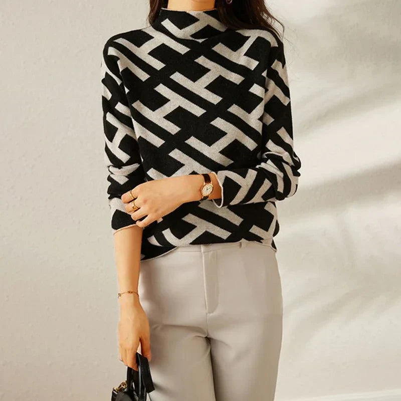 Pull en Tricot Élégant avec Détails Stylés – Parfait pour Toutes les Occasions