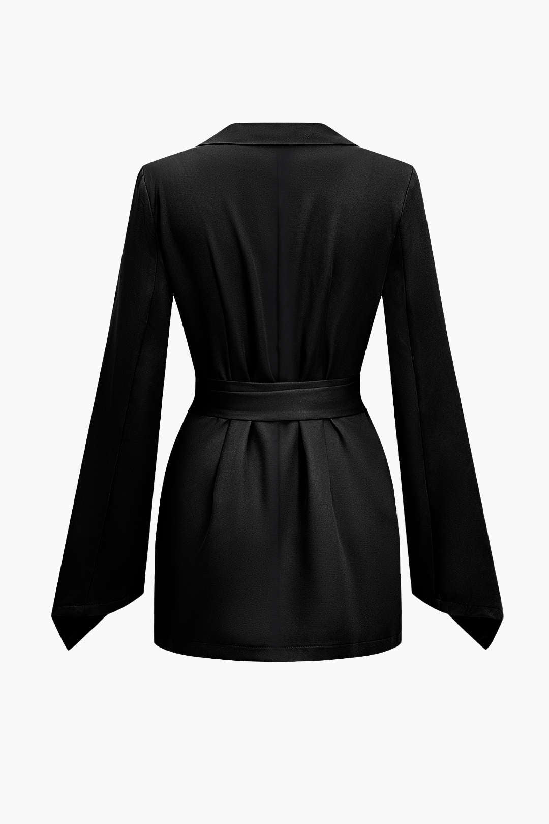 La Vie │ Blazer ceinturé à revers cranté