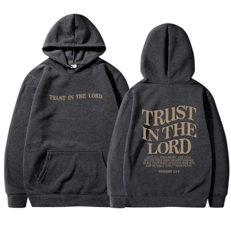 Sweat à capuche avec citation de la confiance - Aziane